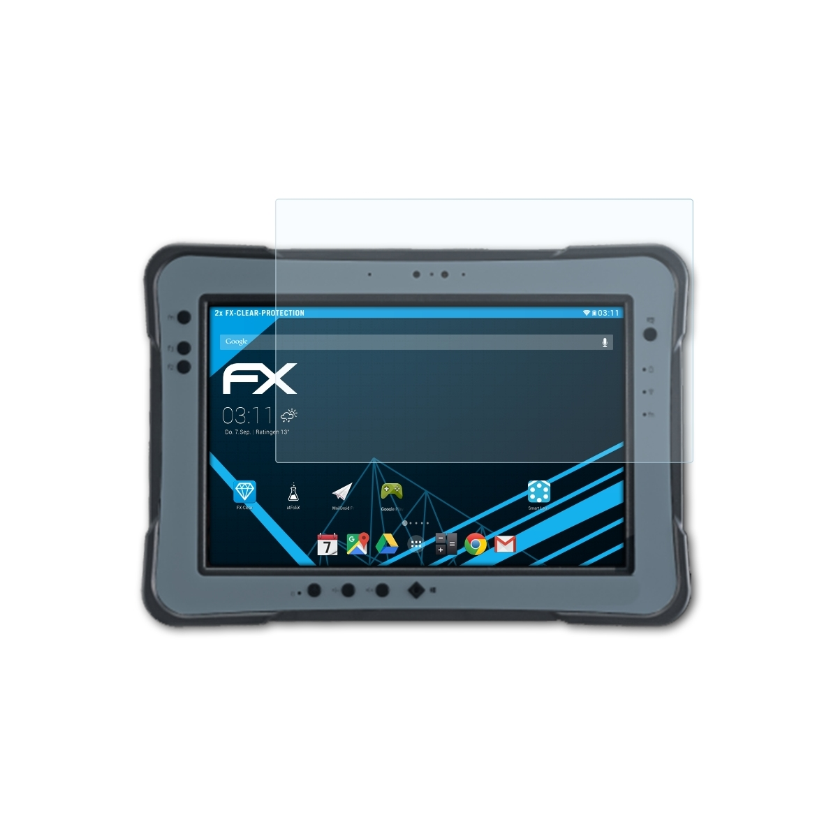ATFOLIX Rextorm Displayschutz(für PM-521) FX-Clear 2x RuggOn
