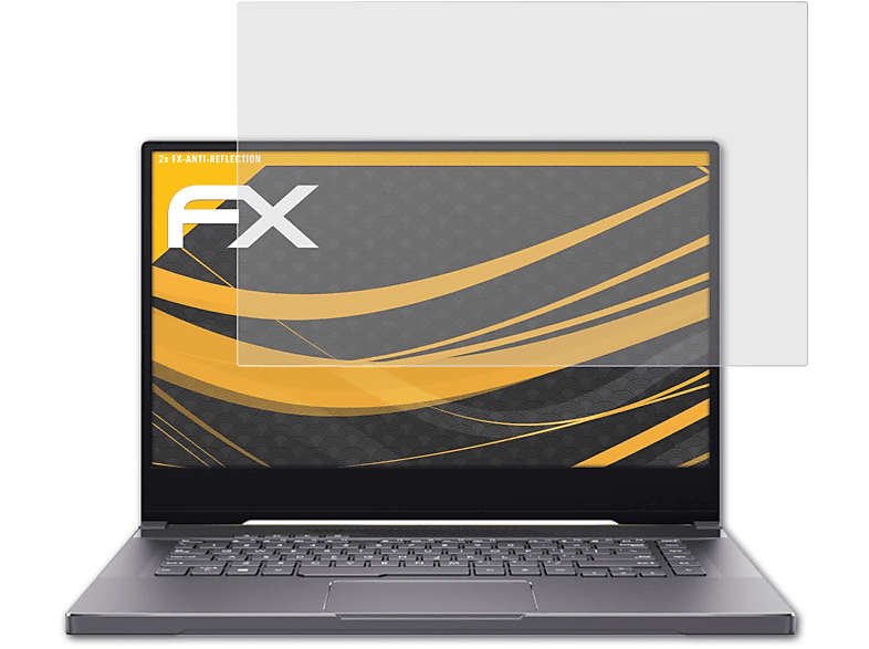 ATFOLIX 2x FX-Antireflex Displayschutz(für Asus ProArt StudioBook 15 (H500))