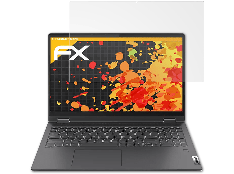 ATFOLIX 2x FX-Antireflex Displayschutz(für (15 Lenovo 5i IdeaPad Flex Inch))