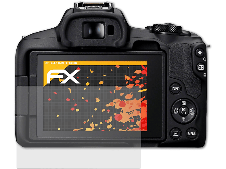 ATFOLIX 3x FX-Antireflex Displayschutz(für Canon EOS R50) | Kamera Schutzfolie