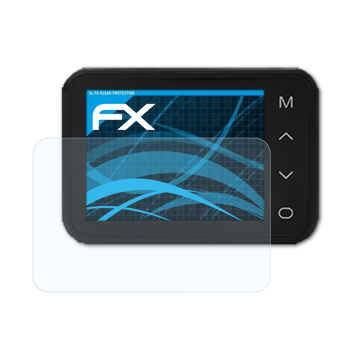 ATFOLIX 3x FX-Clear Displayschutz(für Apeman Cam)) C660 (Dash