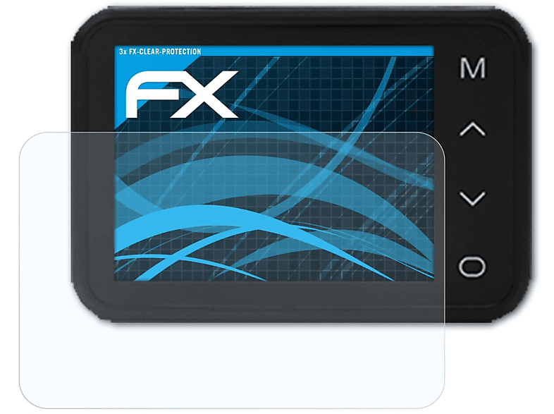 ATFOLIX 3x FX-Clear Displayschutz(für Apeman C660 (Dash Cam))