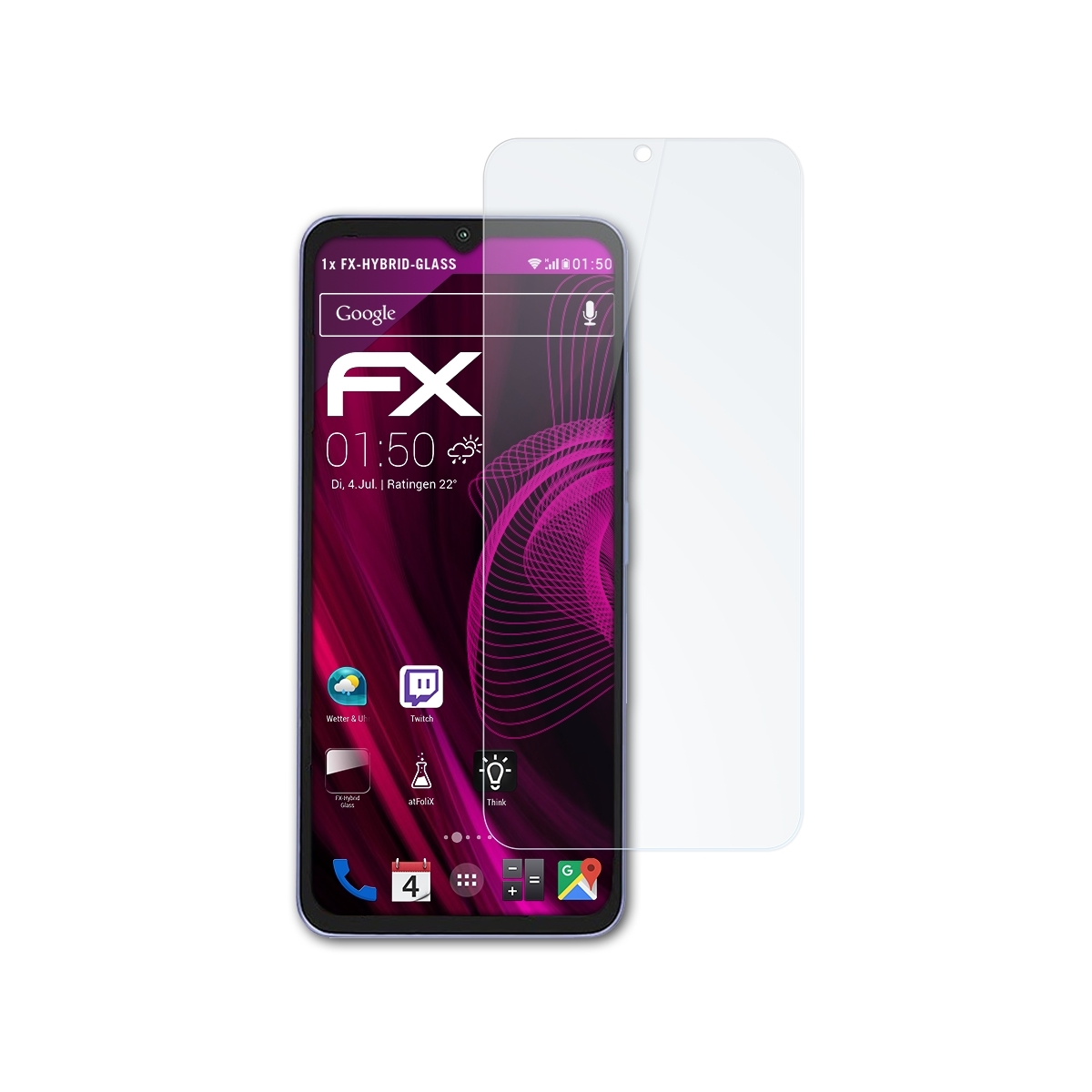 ATFOLIX FX-Hybrid-Glass Schutzglas(für Xiaomi Poco C55)
