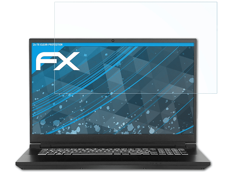 ATFOLIX 2x FX-Clear Displayschutz(für Tuxedo Gemini 17 (Gen 1)) | Pflege & Schutz