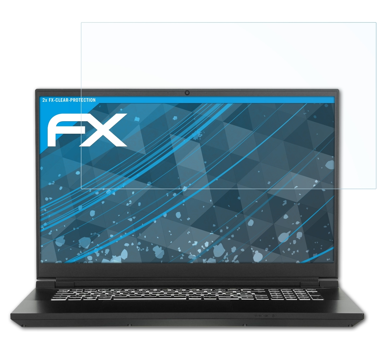 ATFOLIX 2x FX-Clear Displayschutz(für Tuxedo 17 1)) (Gen Gemini