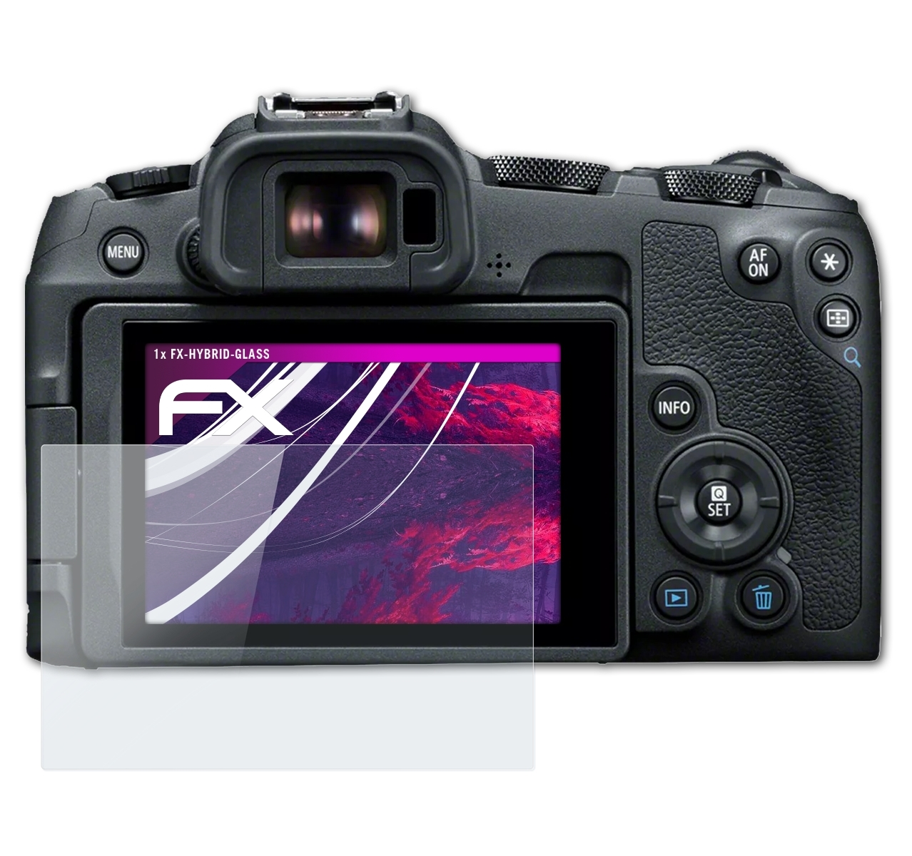 ATFOLIX FX-Hybrid-Glass Canon EOS R8) Schutzglas(für