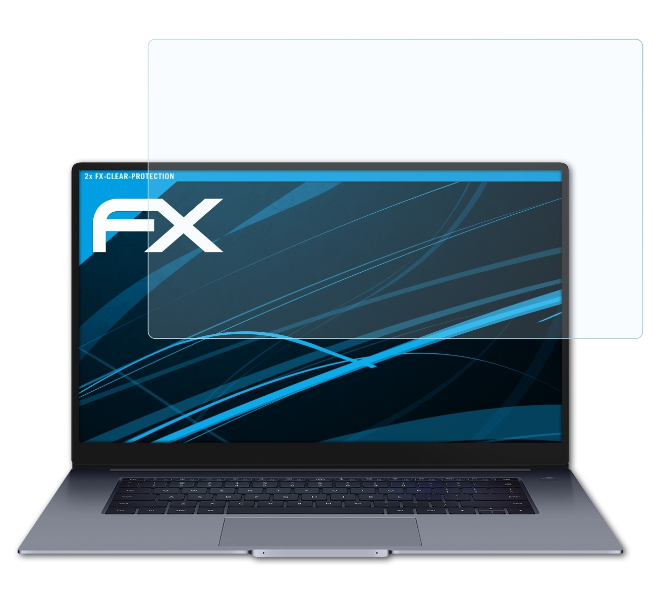 2x ATFOLIX MagicBook FX-Clear Displayschutz(für Honor 15) X