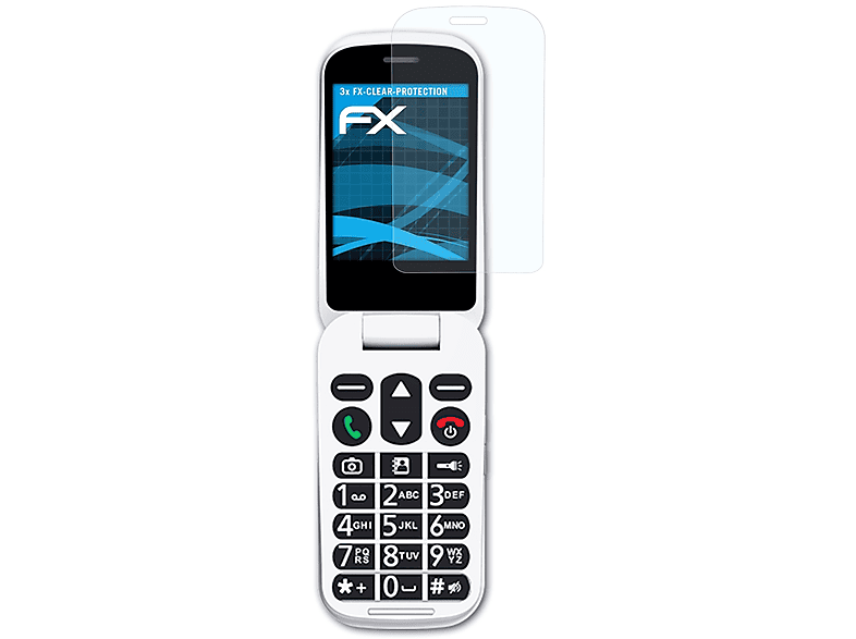ATFOLIX 3x FX-Clear Displayschutz(für Swissvoice S28)