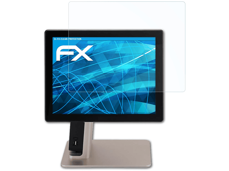 ATFOLIX 2x FX-Clear Displayschutz(für Sam4s Forza (10.1 Inch))