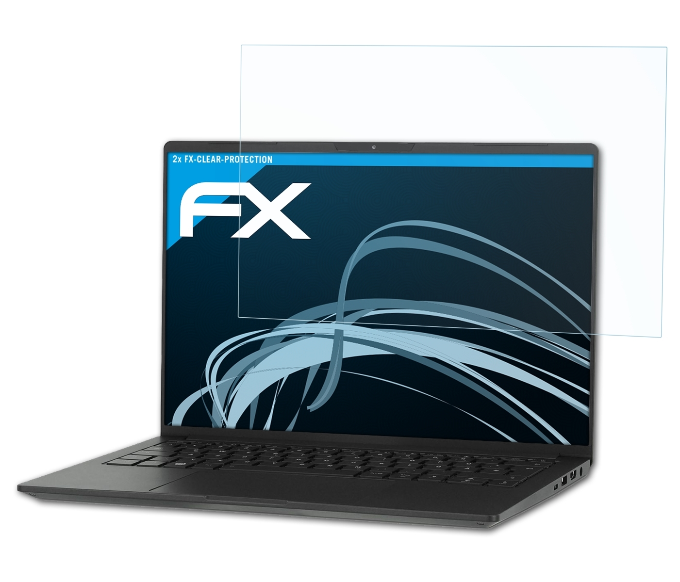 ATFOLIX 2x FX-Clear Displayschutz(für Tuxedo (Gen InfinityBook 14 6)) Pro