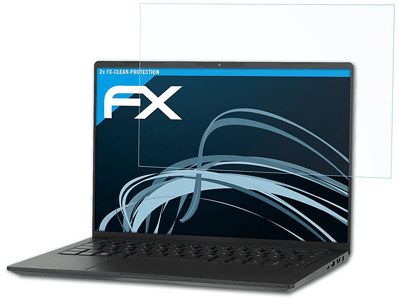 ATFOLIX 2x FX-Clear Displayschutz(für Tuxedo InfinityBook Pro 14 (Gen 6))