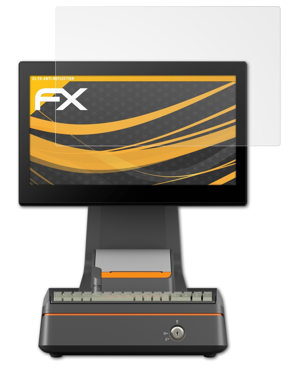 ATFOLIX 2x Plus Combo) Displayschutz(für Sunmi D2s FX-Antireflex
