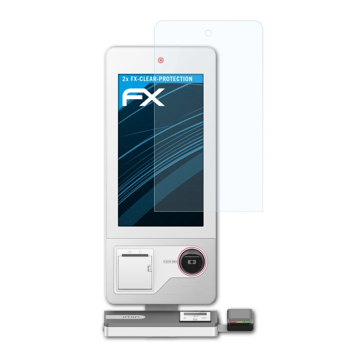 2x FX-Clear S1) iMin Displayschutz(für ATFOLIX