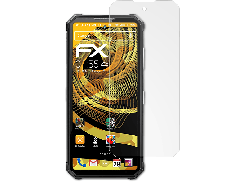 Ultra) FX-Antireflex WP21 ATFOLIX Displayschutz(für Oukitel 3x