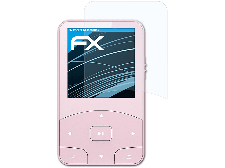 ATFOLIX 3x FX-Clear Displayschutz(für AGPTek A58)
