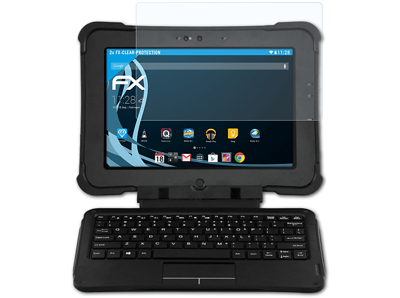 Displayschutz(für ATFOLIX FX-Clear XBook Zebra (Android)) L10 2x