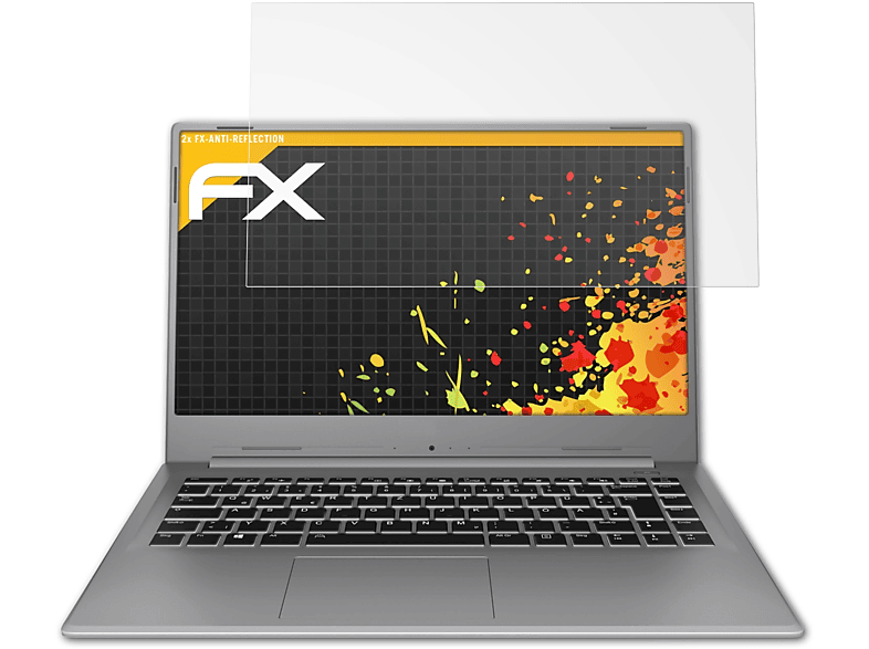 ATFOLIX 2x FX-Antireflex Medion AKOYA S15449 Displayschutz(für (MD63945))