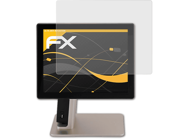 ATFOLIX 2x FX-Antireflex Displayschutz(für Sam4s Forza (15 Inch))