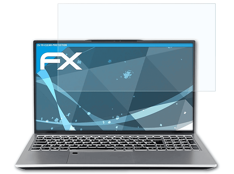 ATFOLIX 2x FX-Clear Displayschutz(für Wortmann Terra Mobile 1551)
