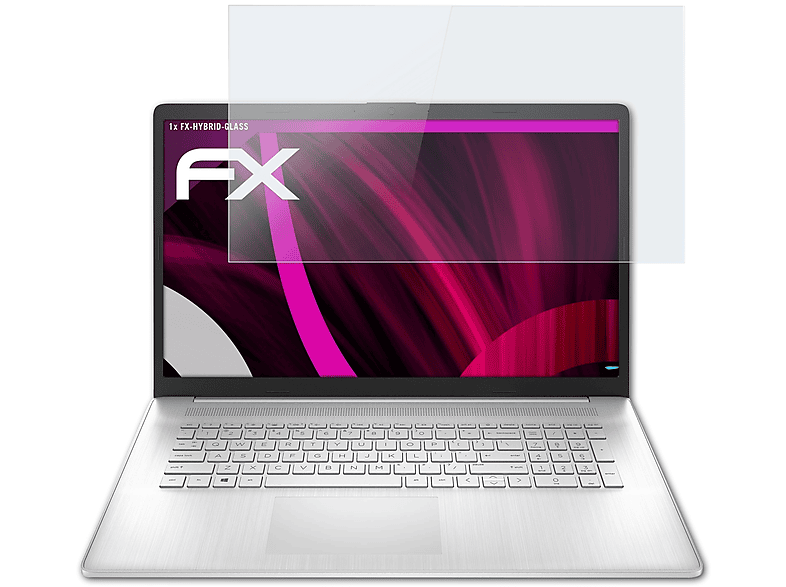 ATFOLIX FX-Hybrid-Glass Schutzglas(für HP 17-cp1753ng)