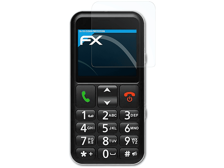 ATFOLIX 3x FX-Clear Displayschutz(für Swissvoice B24)