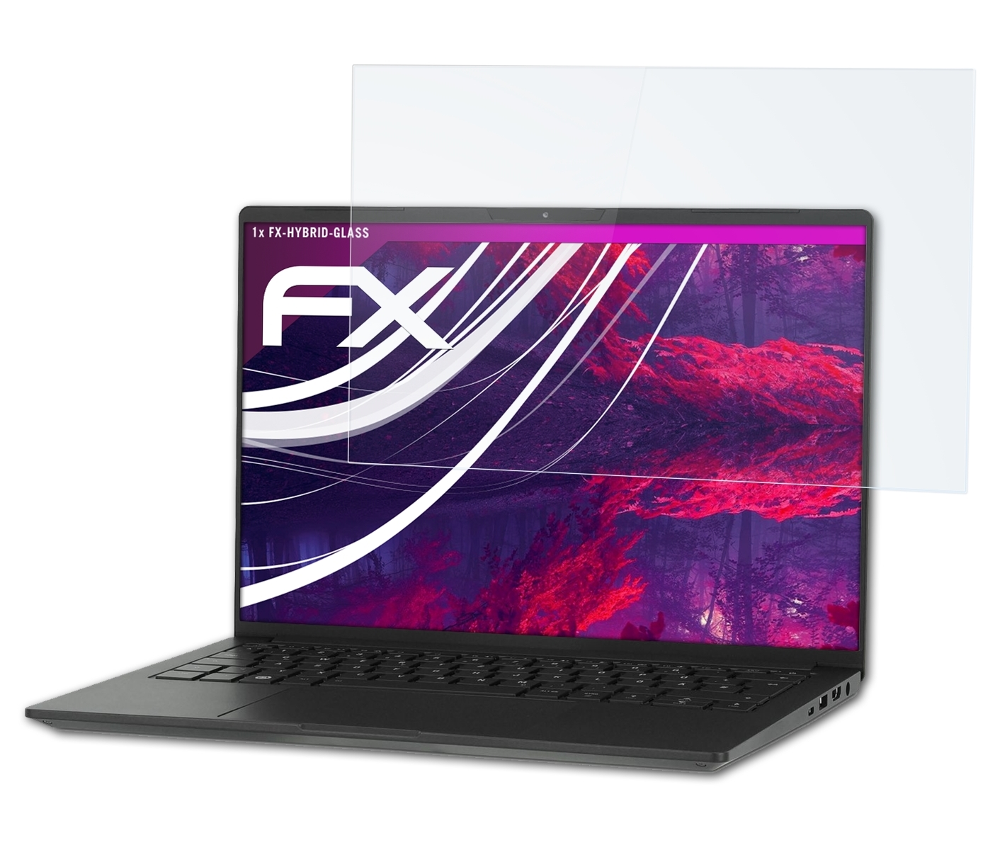ATFOLIX FX-Hybrid-Glass Schutzglas(für Tuxedo (Gen 14 6)) Pro InfinityBook