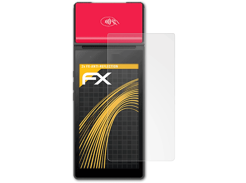 2x FX-Antireflex M2) Displayschutz(für iMin ATFOLIX