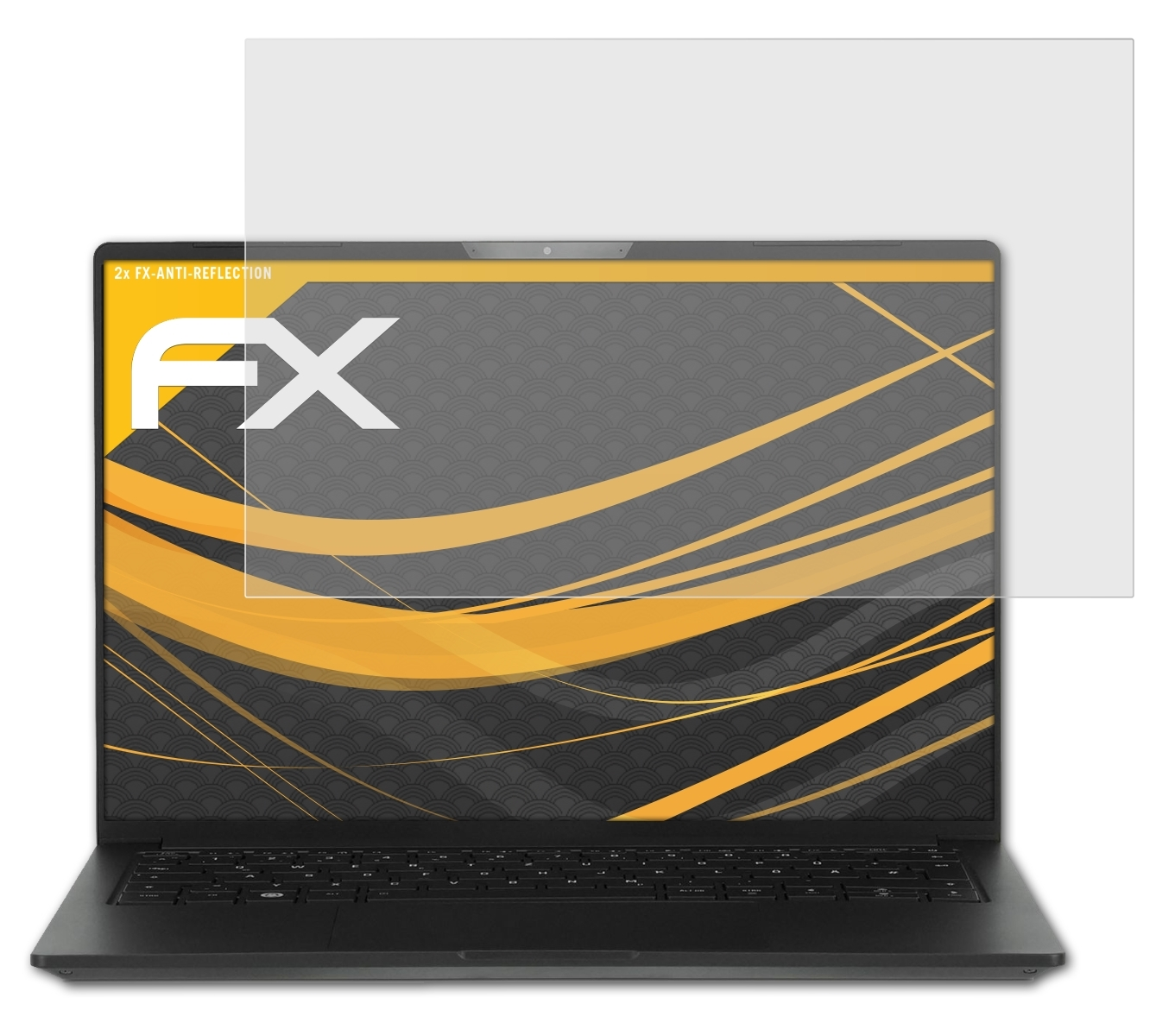 ATFOLIX 2x FX-Antireflex Displayschutz(für Tuxedo InfinityBook Pro (Gen 7)) 14