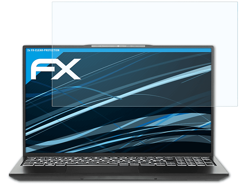 ATFOLIX 2x FX-Clear Displayschutz(für Tuxedo InfinityBook S 15 (Gen 7))