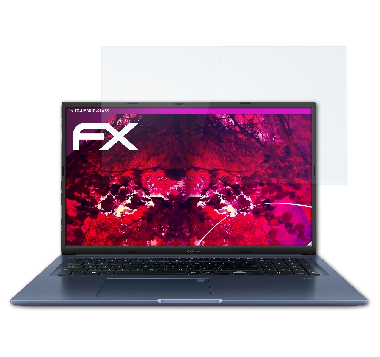 ATFOLIX FX-Hybrid-Glass 17X (K1703)) VivoBook Asus Schutzglas(für