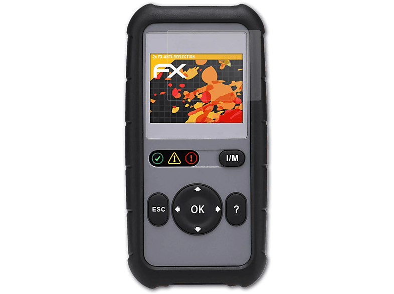 ATFOLIX 2x FX-Antireflex Displayschutz(für Autel MaxiLink ML529HD)