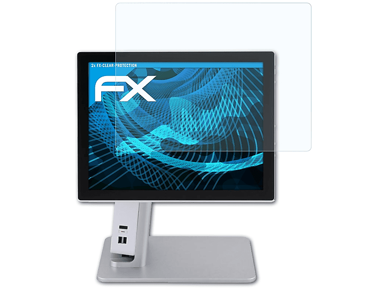 ATFOLIX 2x FX-Clear Displayschutz(für Sam4s Forza (15.6 Inch))