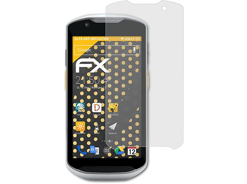 ATFOLIX Displayschutz(für Zebra FX-Antireflex TC52x-HC) 3x