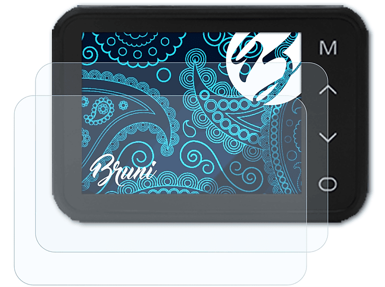 BRUNI 2x Basics-Clear Schutzfolie(für (Dash Apeman C660 Cam))