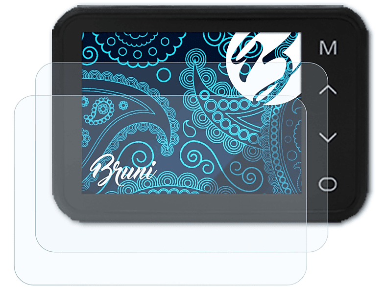 BRUNI 2x Basics-Clear Schutzfolie(für Apeman C660 (Dash Cam))