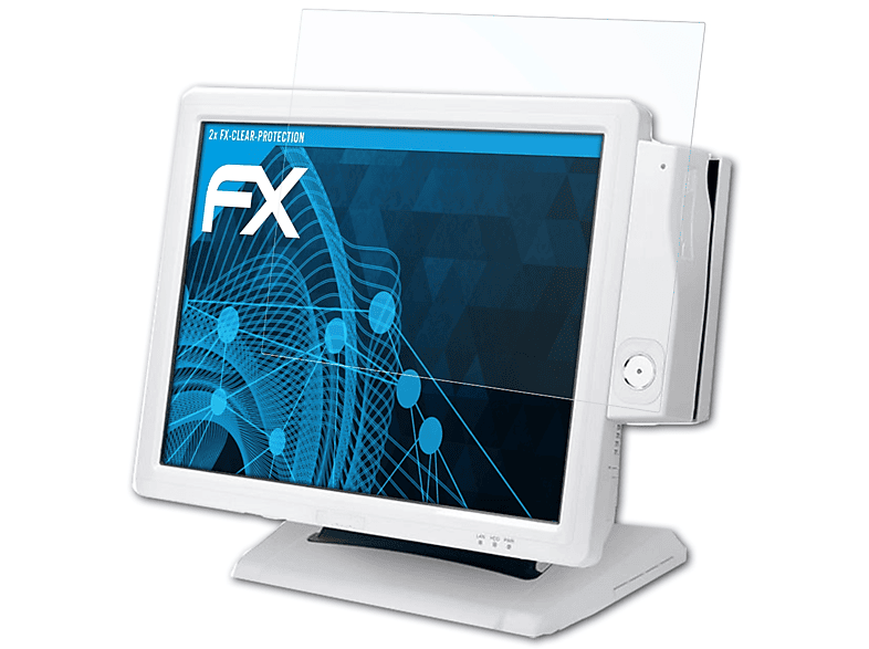 ATFOLIX 2x FX-Clear Displayschutz(für Sam4s SPT-4750)
