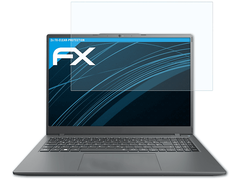 ATFOLIX 2x FX-Clear Displayschutz(für Medion AKOYA E16413 (MD62493))