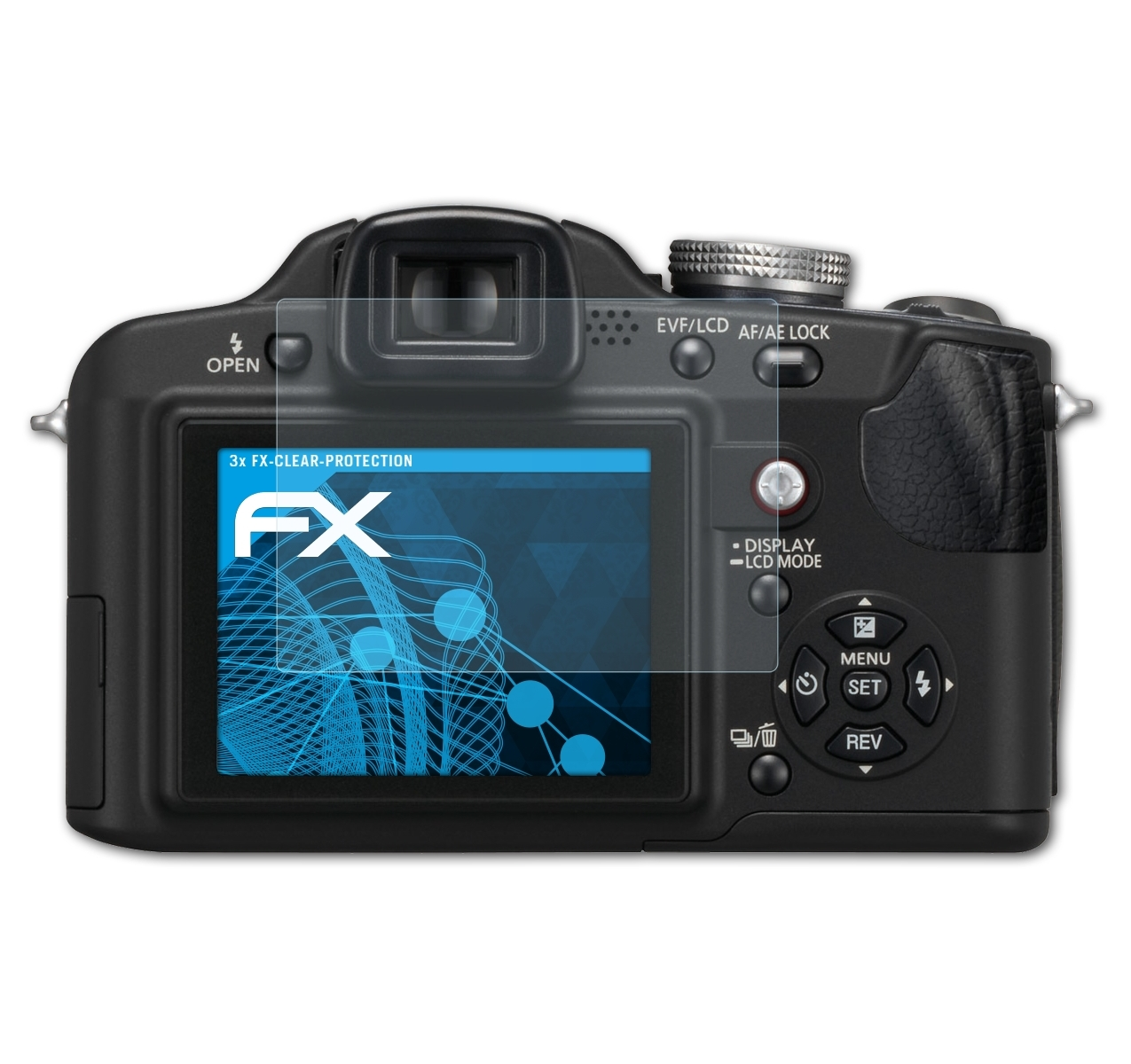 3x ATFOLIX Panasonic FX-Clear DMC-FZ18) Displayschutz(für Lumix