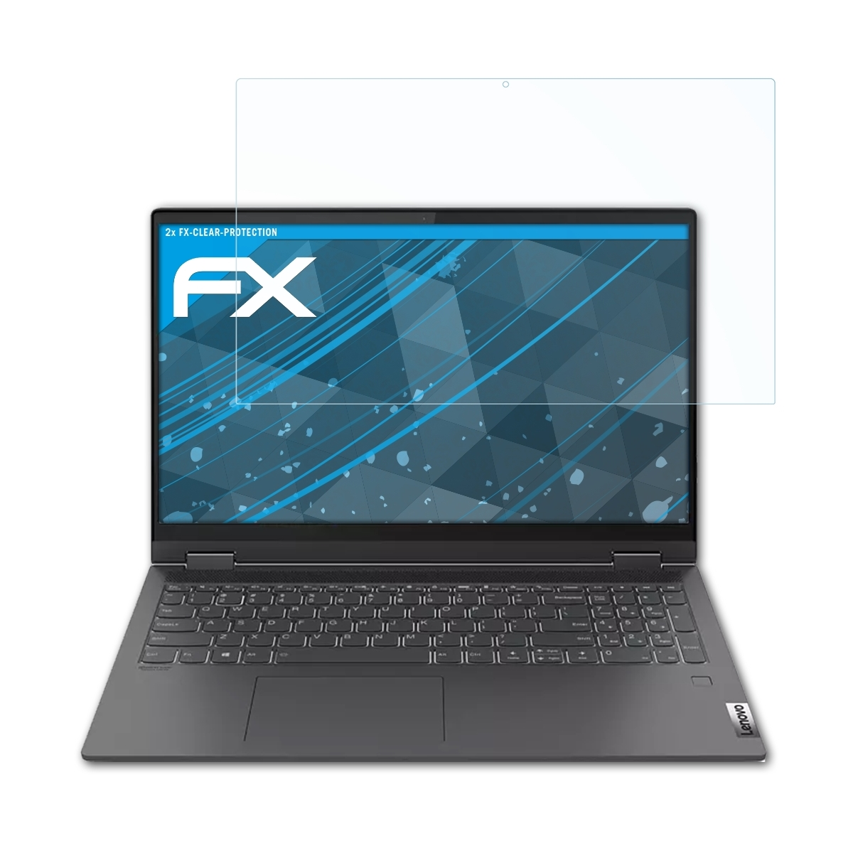 ATFOLIX 2x FX-Clear Displayschutz(für Lenovo (15 Flex 5i Inch)) IdeaPad