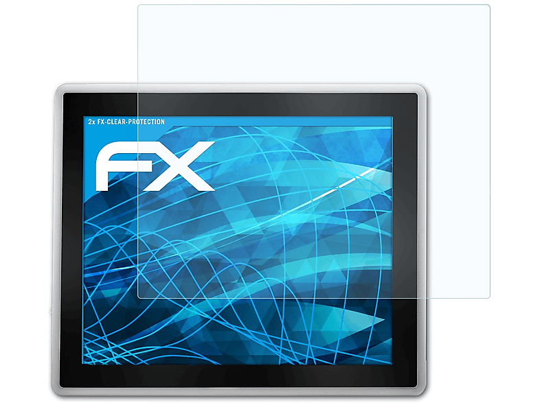 ATFOLIX 2x FX-Clear Displayschutz(für Nodka iTPC-H1902 (19 Inch)) | Tabletschutzfolien