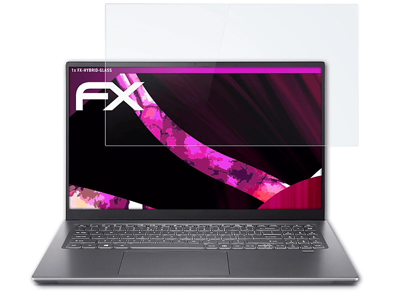 ATFOLIX FX-Hybrid-Glass Schutzglas(für Acer Swift X (SFX16-51G))