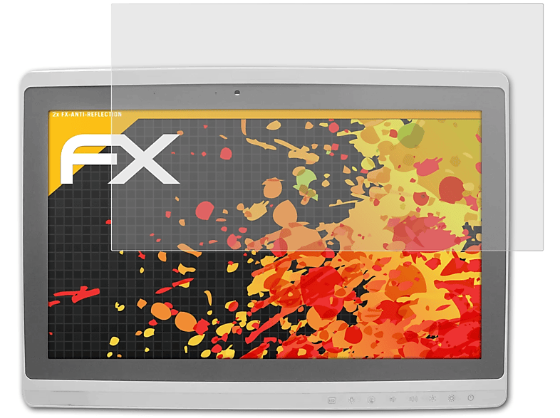 ATFOLIX 2x FX-Antireflex Displayschutz(für Onyx Healthcare MATE-2405 (24 Inch))