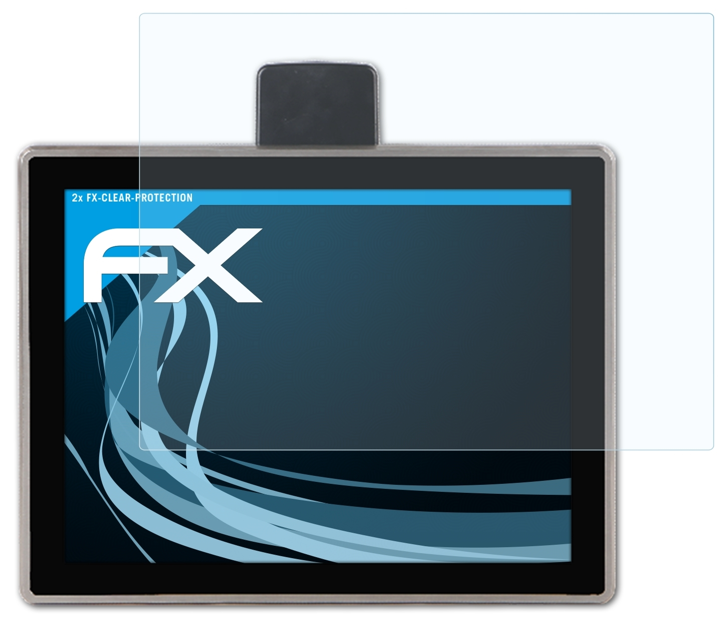 ATFOLIX 2x FX-Clear Displayschutz(für Nodka WP1501T-C Inch)) (15