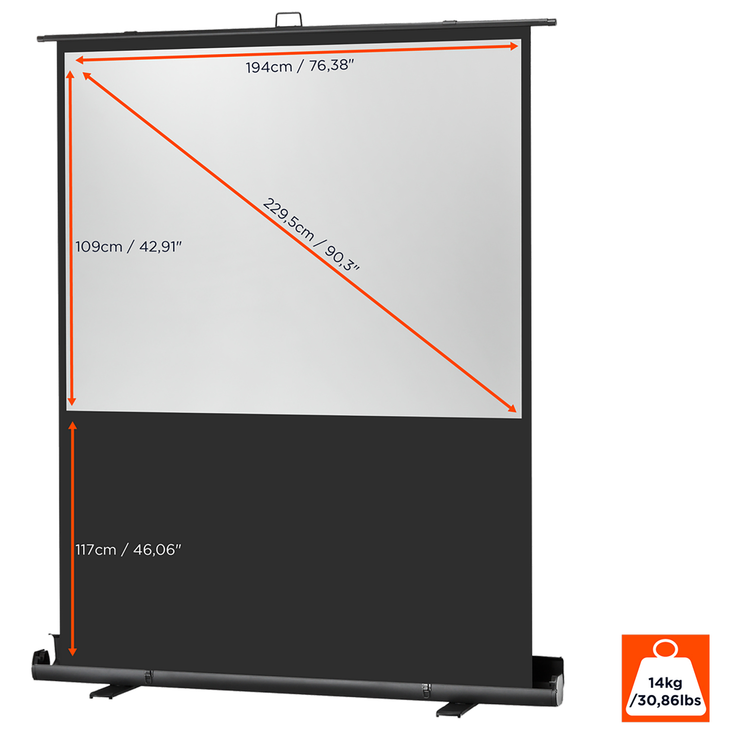 Leinwand Professional Plus Beamer CELEXON