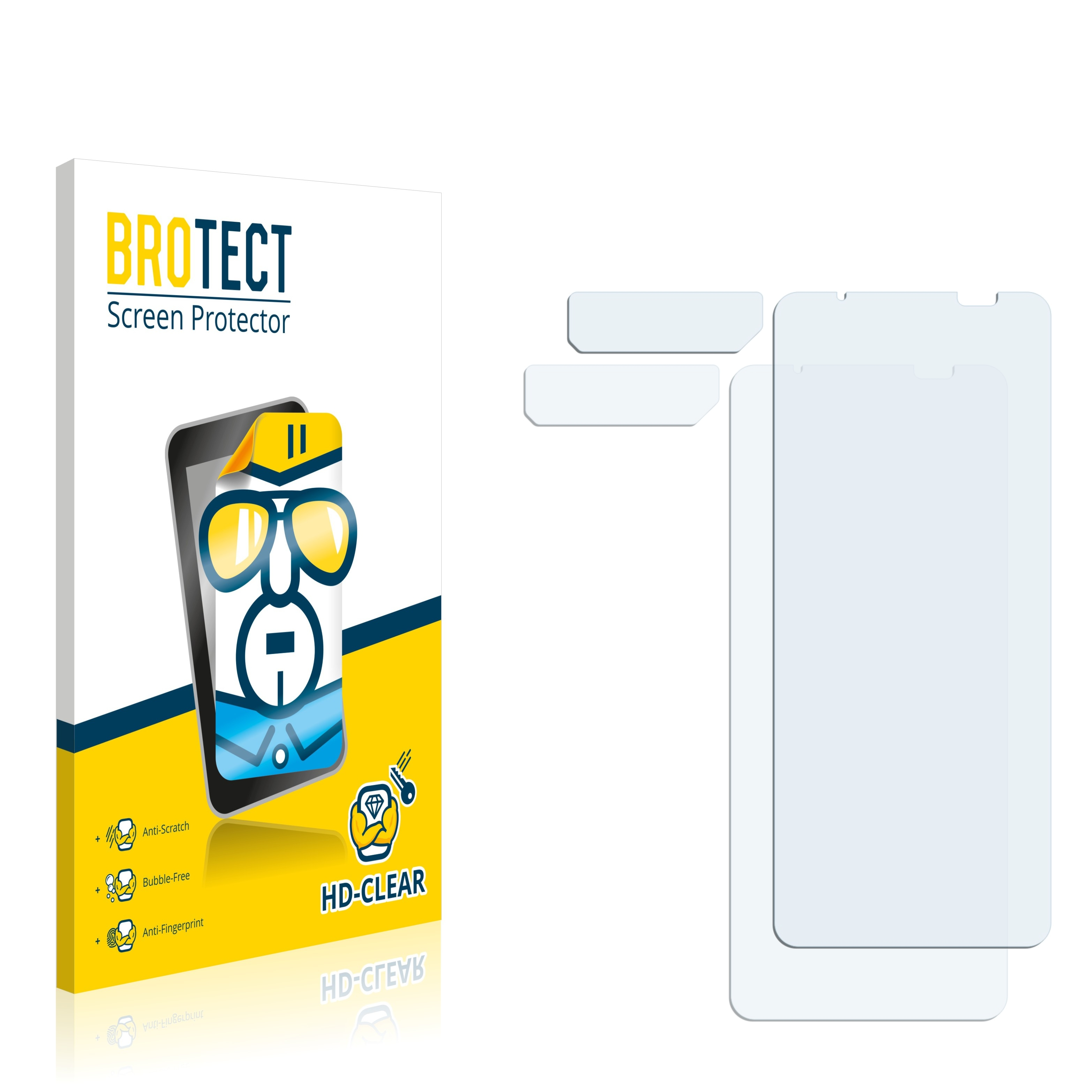 BROTECT 2x klare ASUS 7 Schutzfolie(für Ultimate) Phone ROG