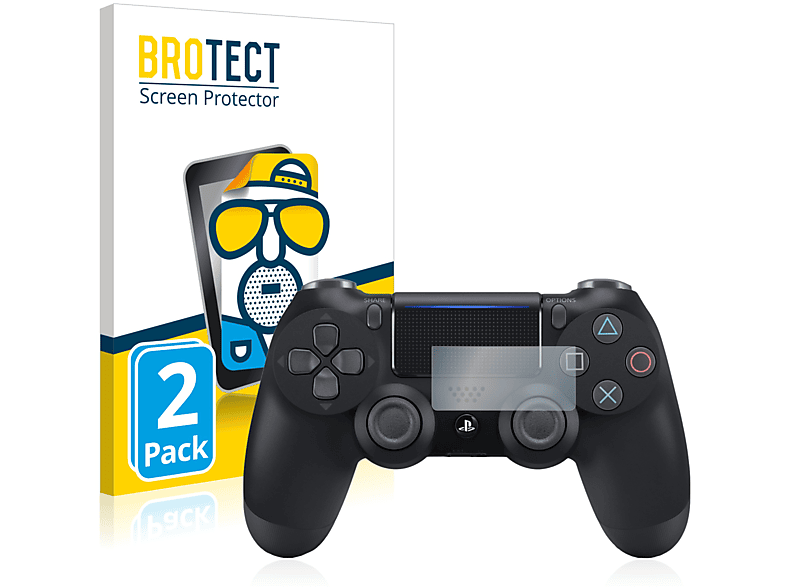 BROTECT 2x matte Schutzfolie(für Sony PS4 DualShock 4 Controller 2019)