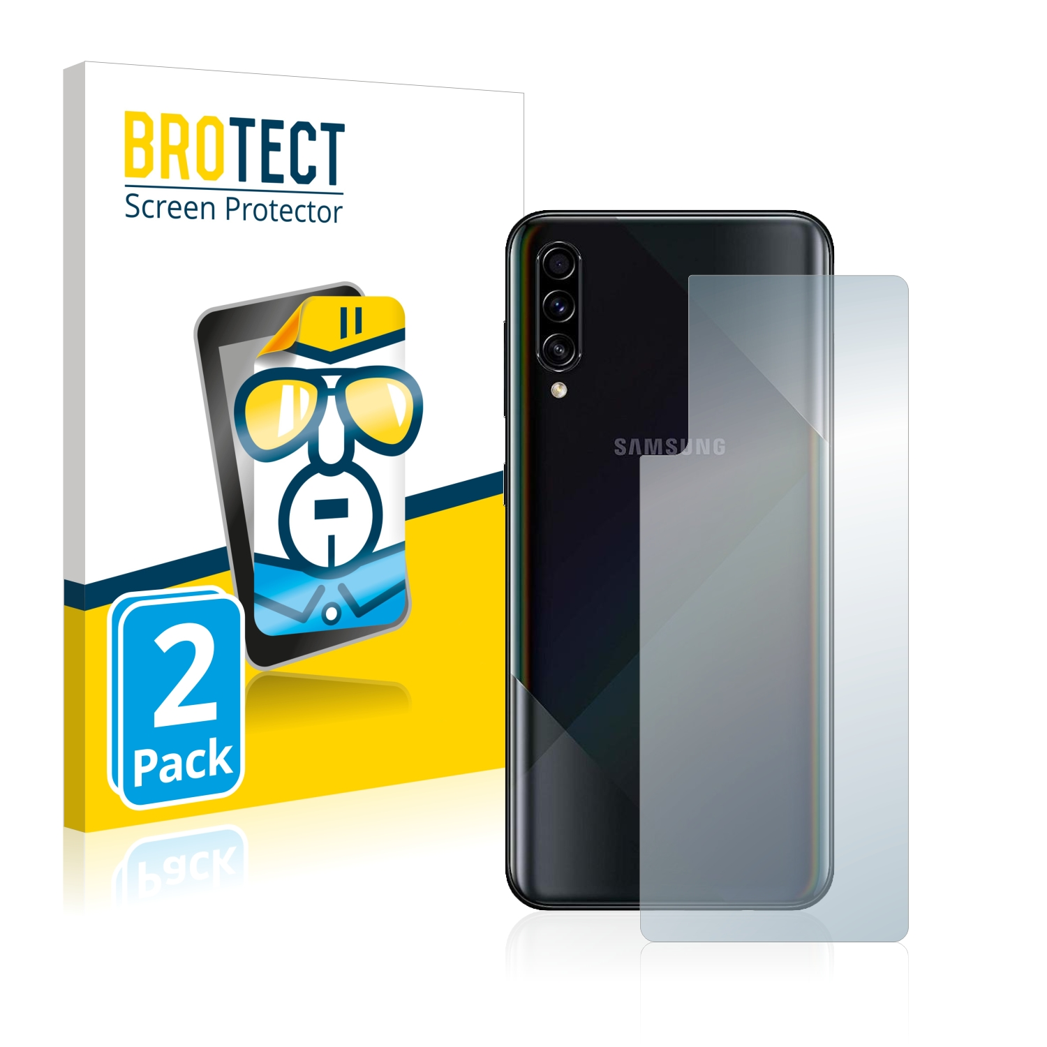 BROTECT 2x klare Schutzfolie(für Galaxy Samsung A50s)