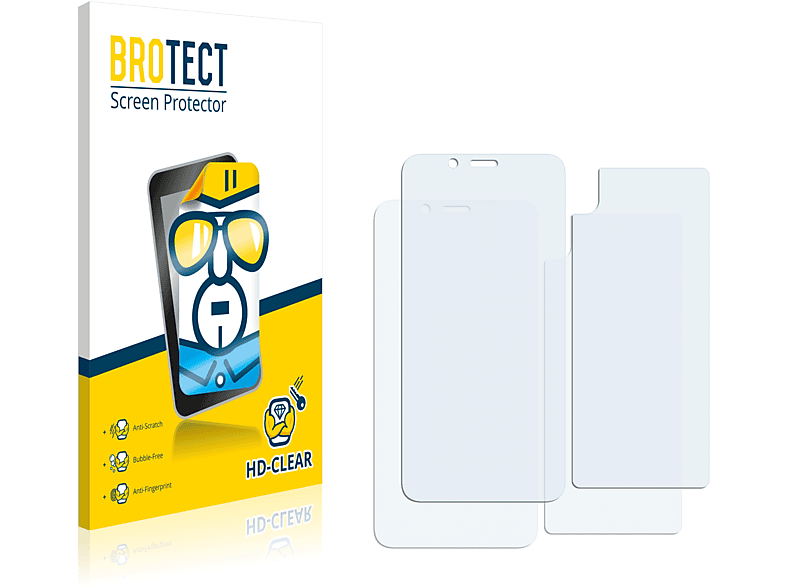 BROTECT 2x klare Schutzfolie(für Xiaomi Redmi 7A)