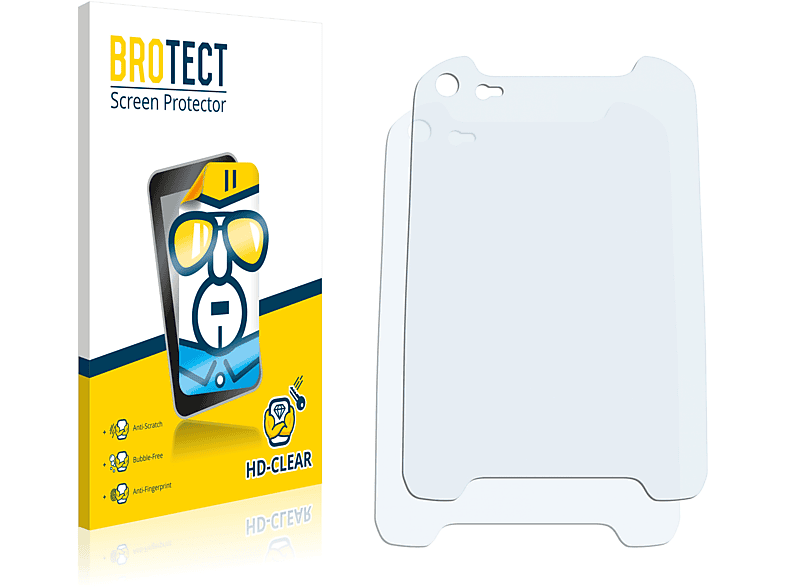 BROTECT 2x IS310.2) MOBILE Schutzfolie(für klare i.safe