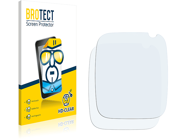 BROTECT 2x Q15B-NL) Smooce Schutzfolie(für klare